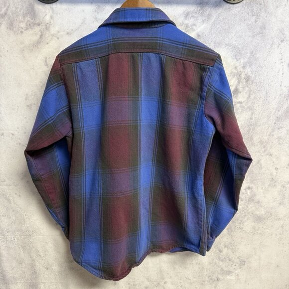 Vintage Five Brother Flannel Shirt Mens Medium 21.5x26.5 Heavyweight USA - Picture 2 of 13